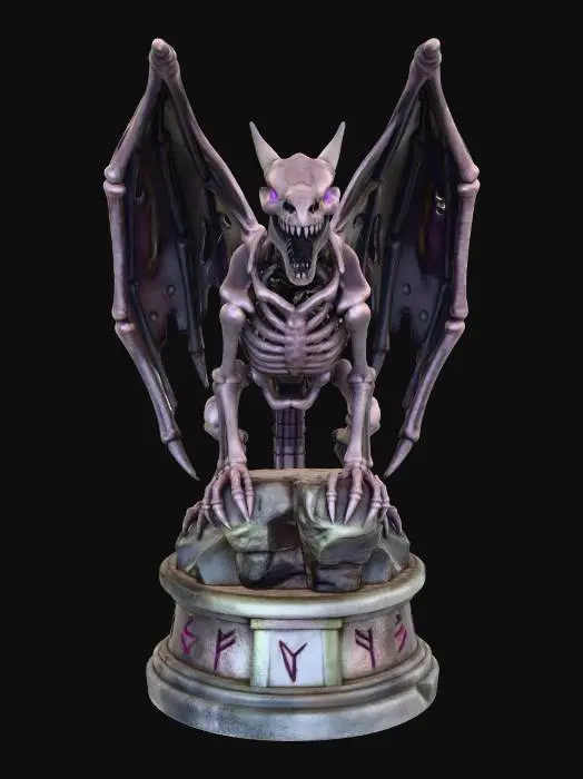 3D model for Ethereal Bone Dragon