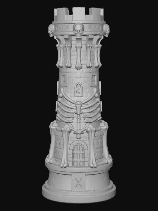 3D model for Dark Rune Tower