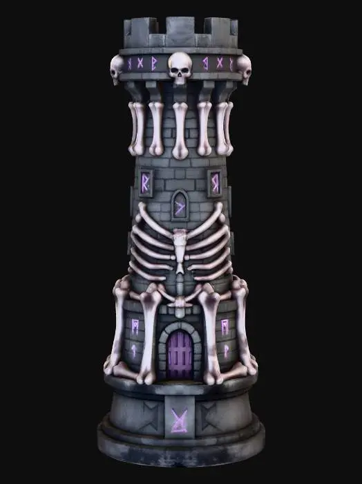 3D model for Dark Rune Tower
