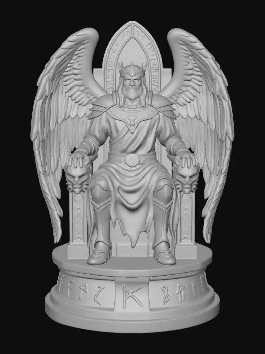 3D model for Winged Throne King