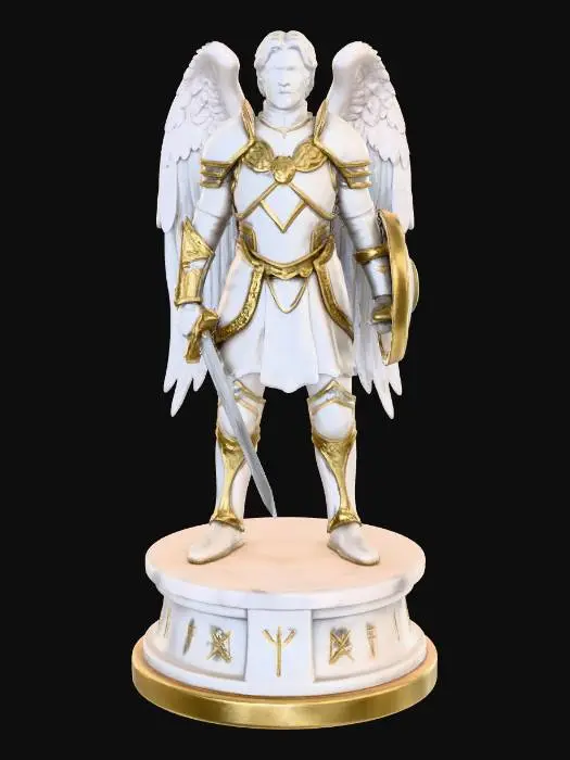 3D model for Winged Warrior Statue