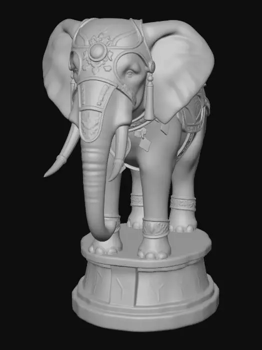 3D model for Majestic Elephant Statue