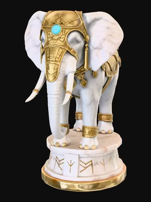 3D model for Majestic Elephant Statue
