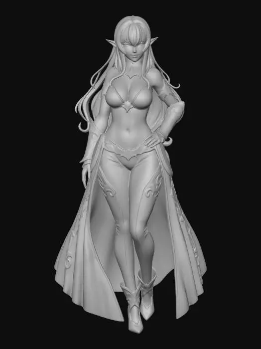 3D model for Elf Warrior Princess