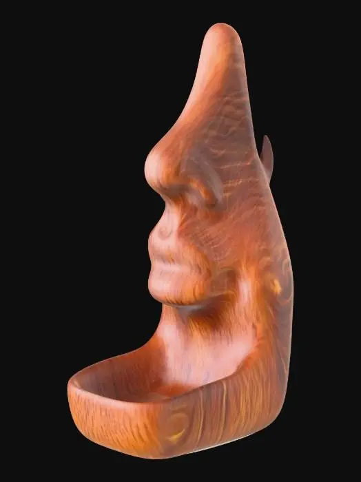 3D model for Wooden Nose Sculpture