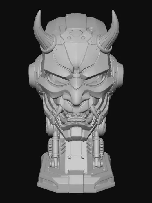 3D model for Cyber Oni Headset