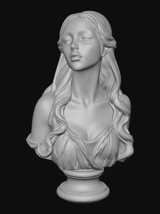 3D model for Serene Marble Bust