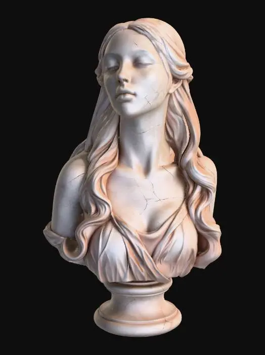 3D model for Serene Marble Bust