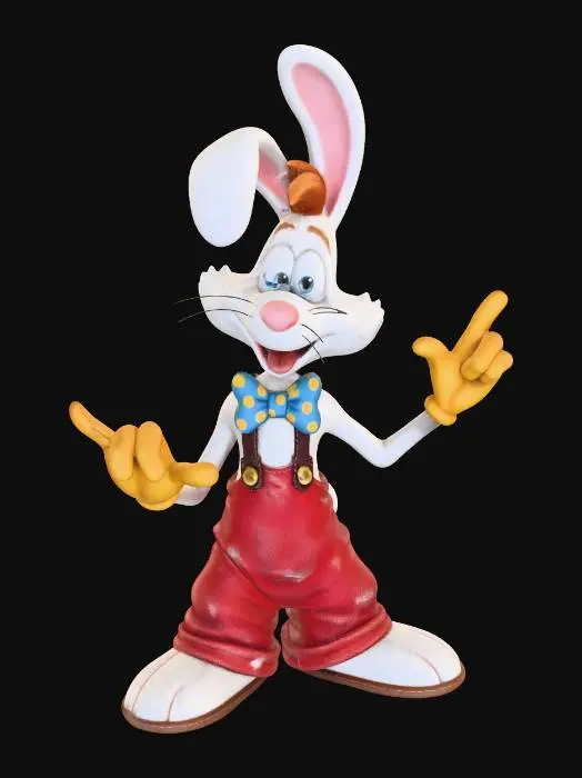 3D model for Energetic Rabbit in Overalls