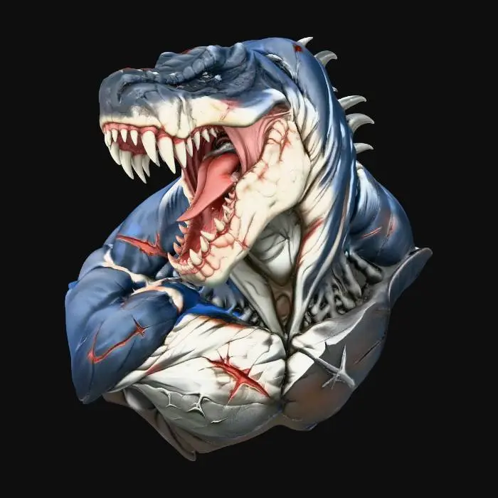 3D model for Azure Maw