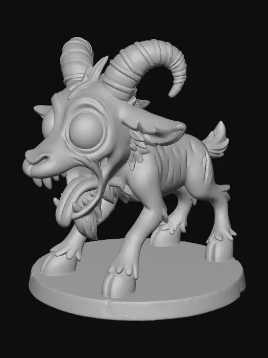 3D model for Zany Zombie Goat