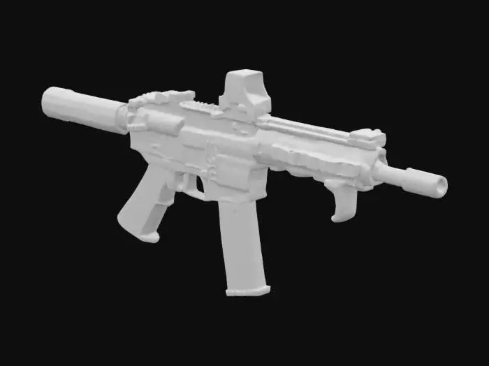 3D model for Toy Gun on Bedspread