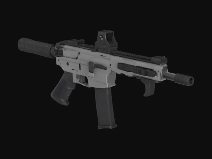 3D model for Toy Gun on Bedspread