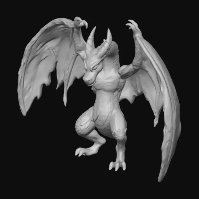 3D model for Crimson Wing Dragon