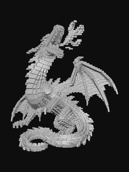 3D model for Crimson Ember Dragon