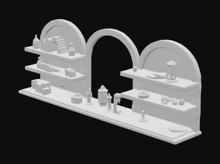 3D model for Mystical Shelves