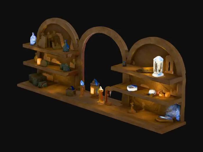 3D model for Mystical Shelves