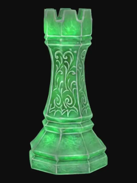 3D model for Emerald Rook