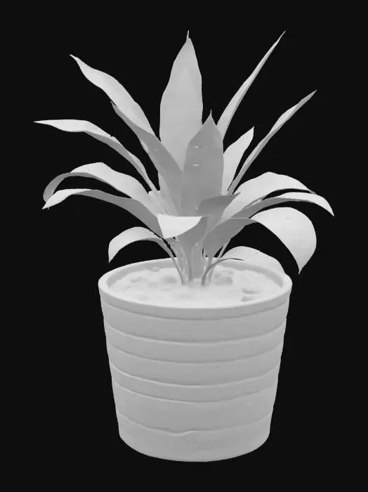 3D model for Succulent Serenity, #SketchTo3D#