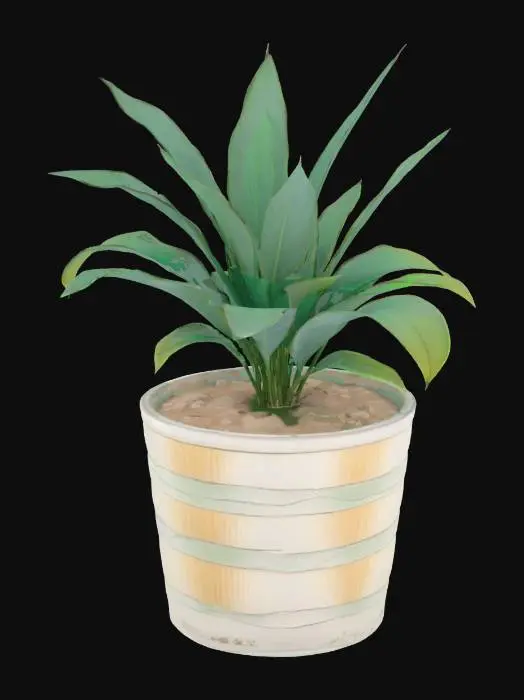 3D model for Succulent Serenity, #SketchTo3D#