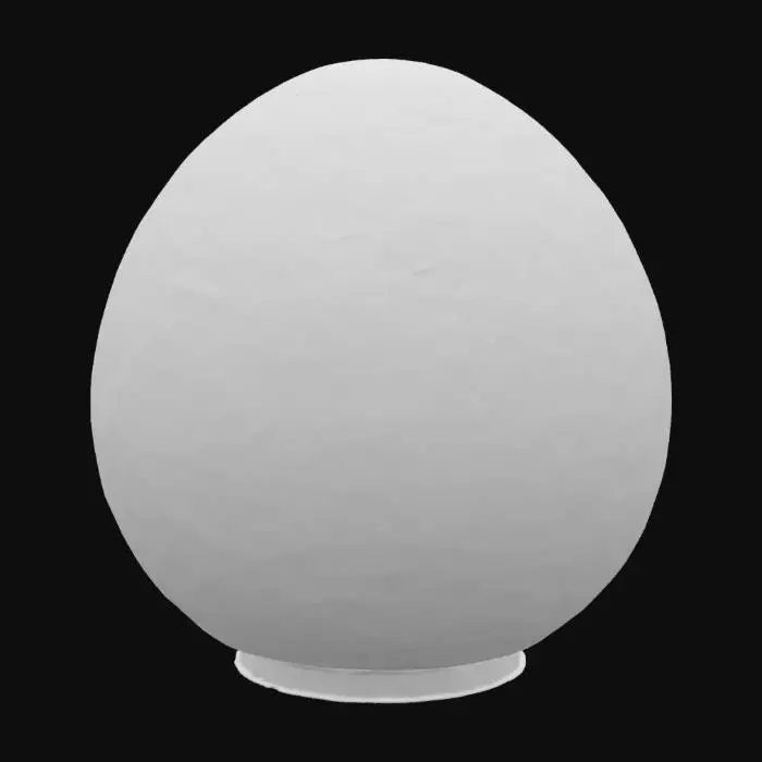 3D model for [Russia] A Fabergé egg reborn as a massive crystal artifact, shimmering with rainbow hues, delicate golden veins running through its transparent body #AroundTheWorld#