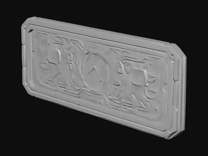 3D model for Futuristic sign board, game ready