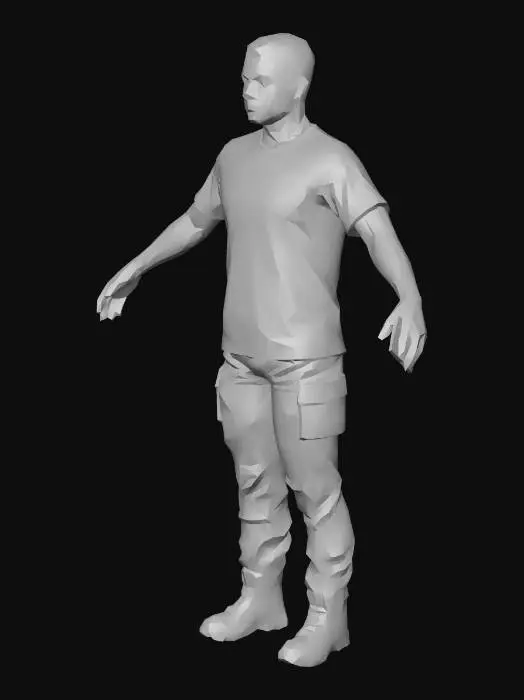 3D model for Nebraska Red Tee Avatar