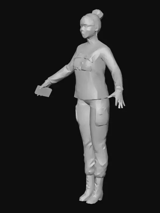 3D model for Nebraska Cornhuskers Fan Pose