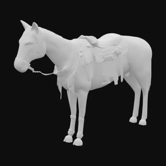 3D model for Horse with saddle