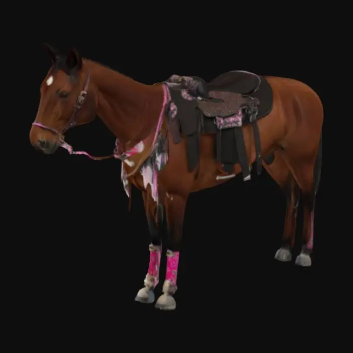 3D model for Horse with saddle