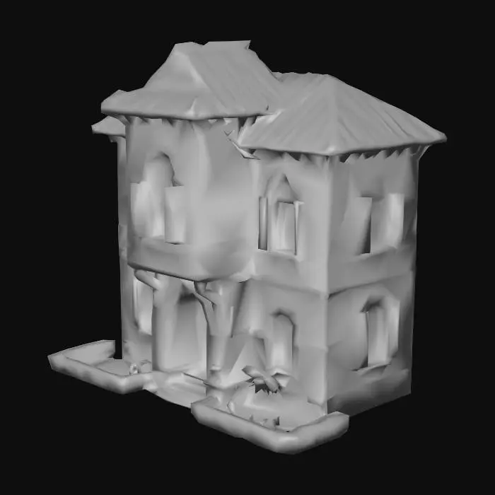 3D model for medieval house, luxurious high quality