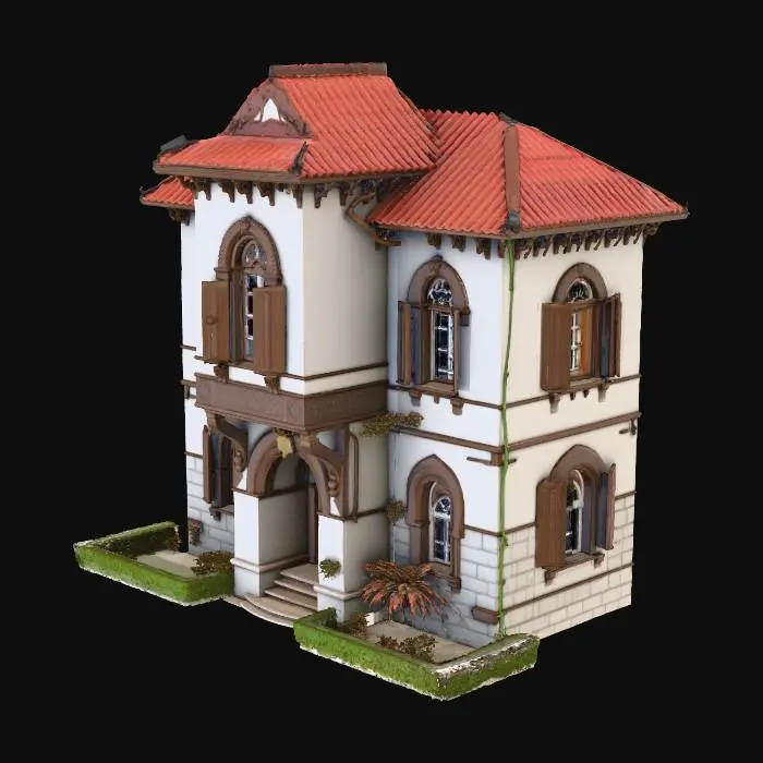 3D model for medieval house, luxurious high quality