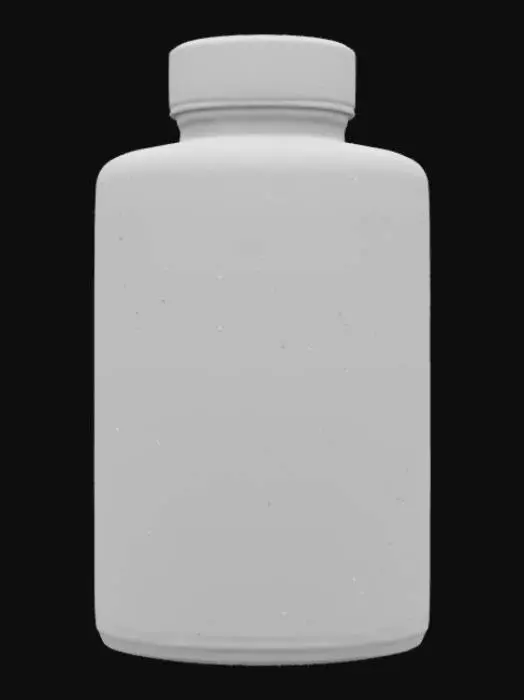 3D model for Spirulina Supplement Bottle