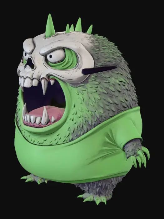 3D model for Spiked Skull Brute