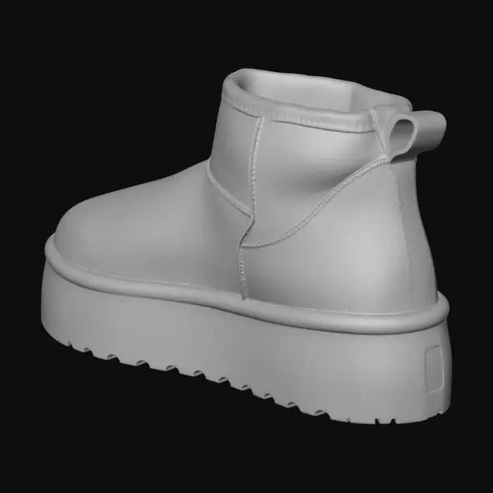 3D model for Platform Suede Boot