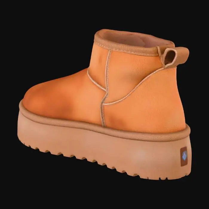 3D model for Platform Suede Boot