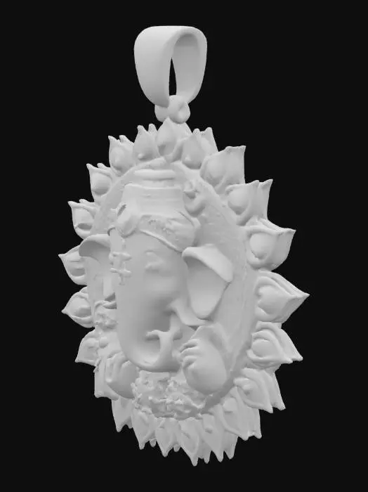 3D model for Golden Ganesha Pendant
