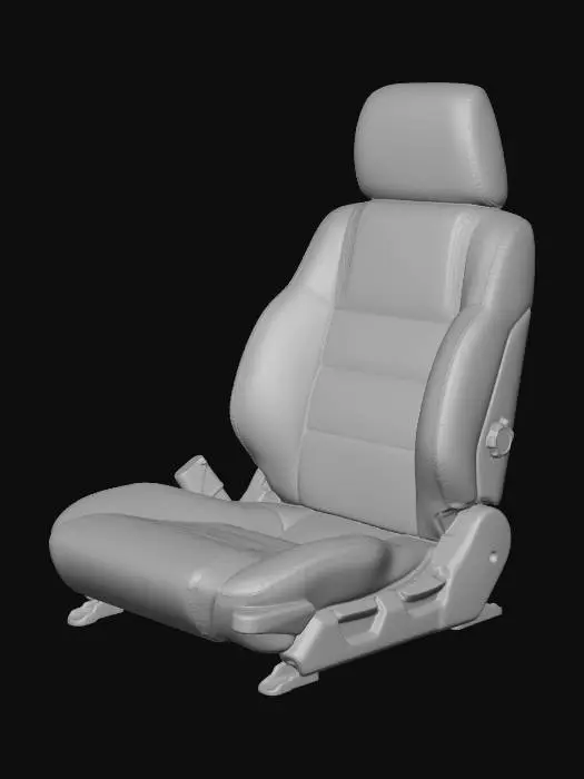 3D model for Brown Leather Car Seat