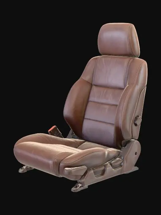 3D model for Brown Leather Car Seat