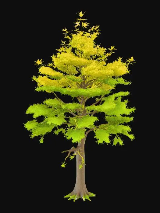 3D model for a single maple tree