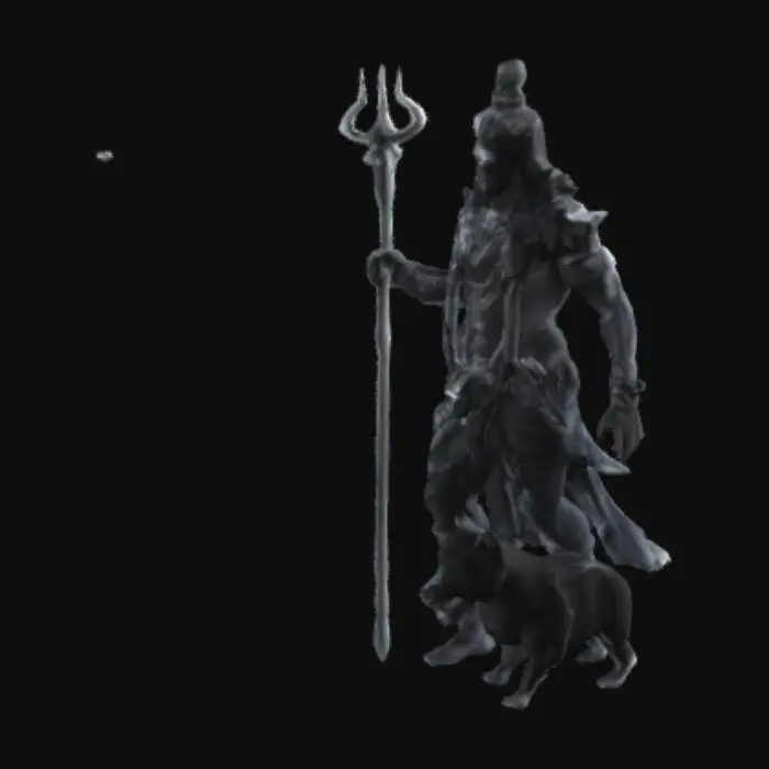 3D model for " GOD SHIVA WITH DOG"