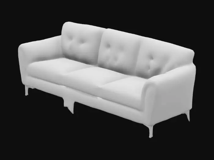 3D model for Orange Vintage Couch