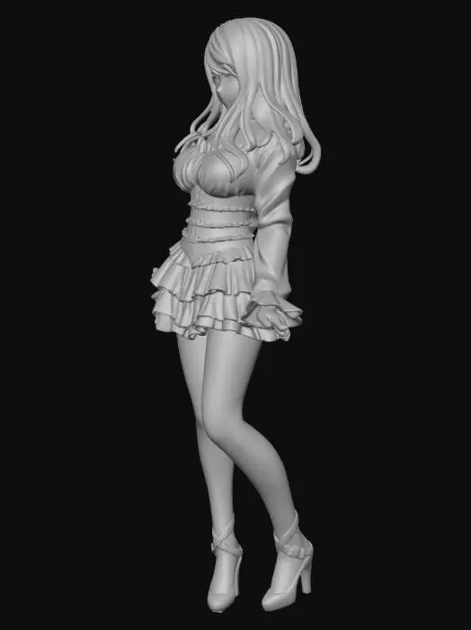 3D model for anime girl