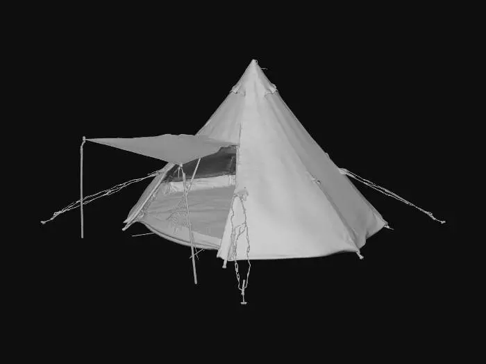 3D model for Tipi Tent with Awning