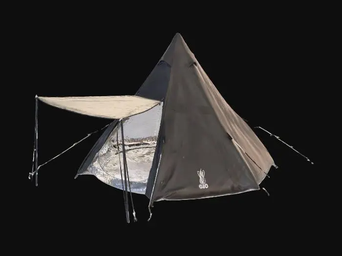3D model for Black Tepee Tent