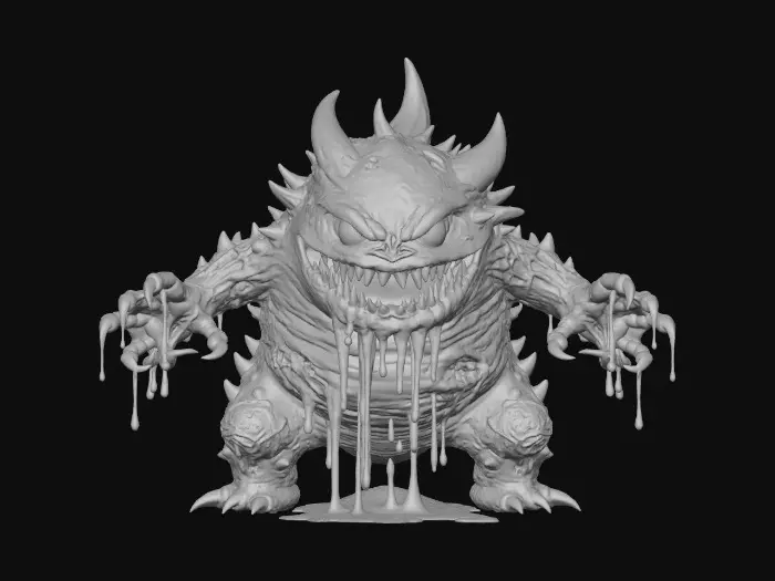 3D model for #Halloween2025#, gory,horror,bloody