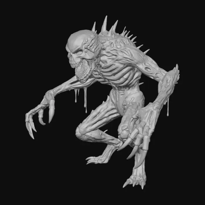 3D model for #Halloween2025#, gory,horror,bloody