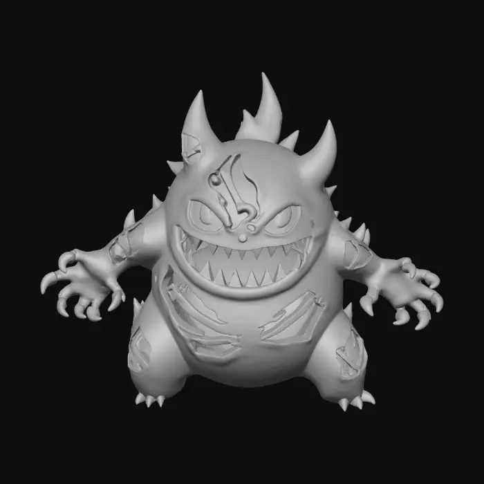 3D model for #Halloween2025#, gory,horror,bloody