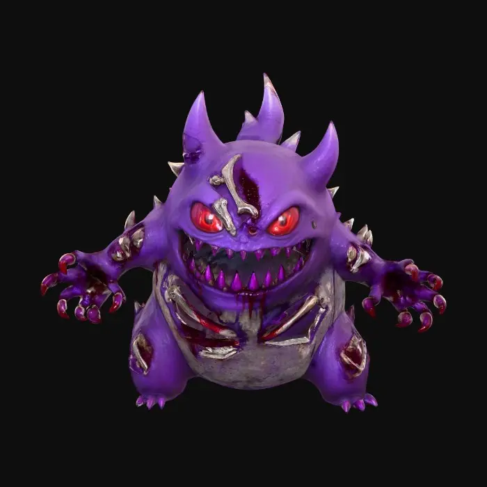 3D model for #Halloween2025#, gory,horror,bloody