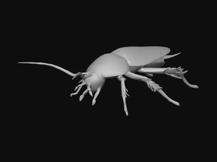 3D model for Pixelated Cockroach